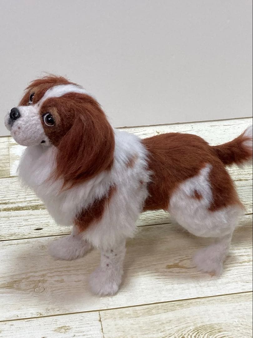 羊毛フェルト　キャバリア　犬