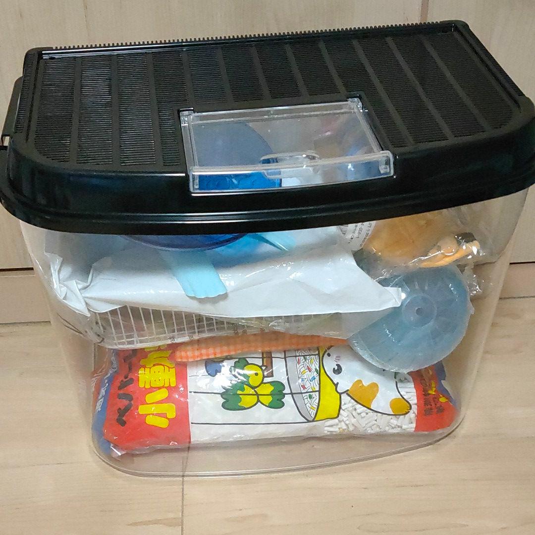 小動物 飼育セット 11点 ゲージほか