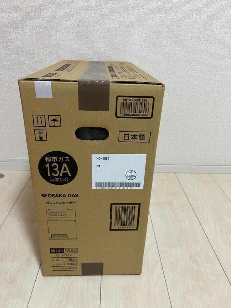 大阪ガスファンヒーター140-5882都市ガス