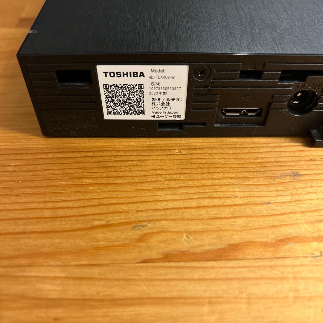 外付けハードディスク・ドライブ TOSHIBA HD-TDA4U3-B