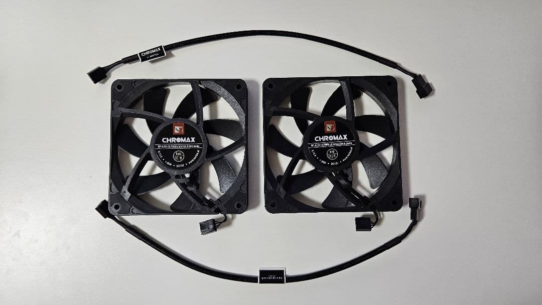 Noctua NF-A12x15 PWM chromax.black 2個セット