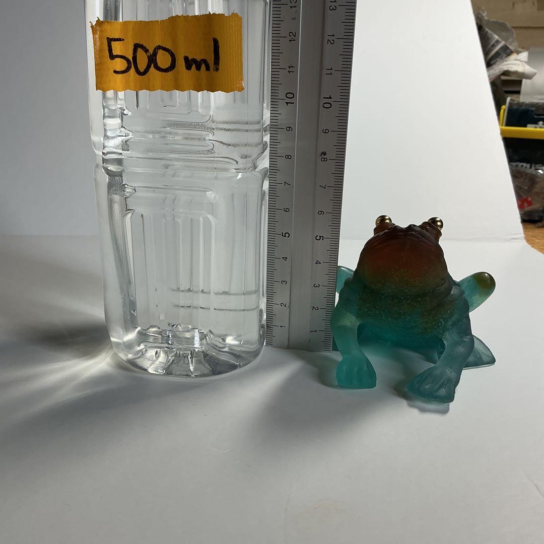 美品 ドームフランス カエル 置物 クリスタル 水晶 フランス製 ガラス 蛙