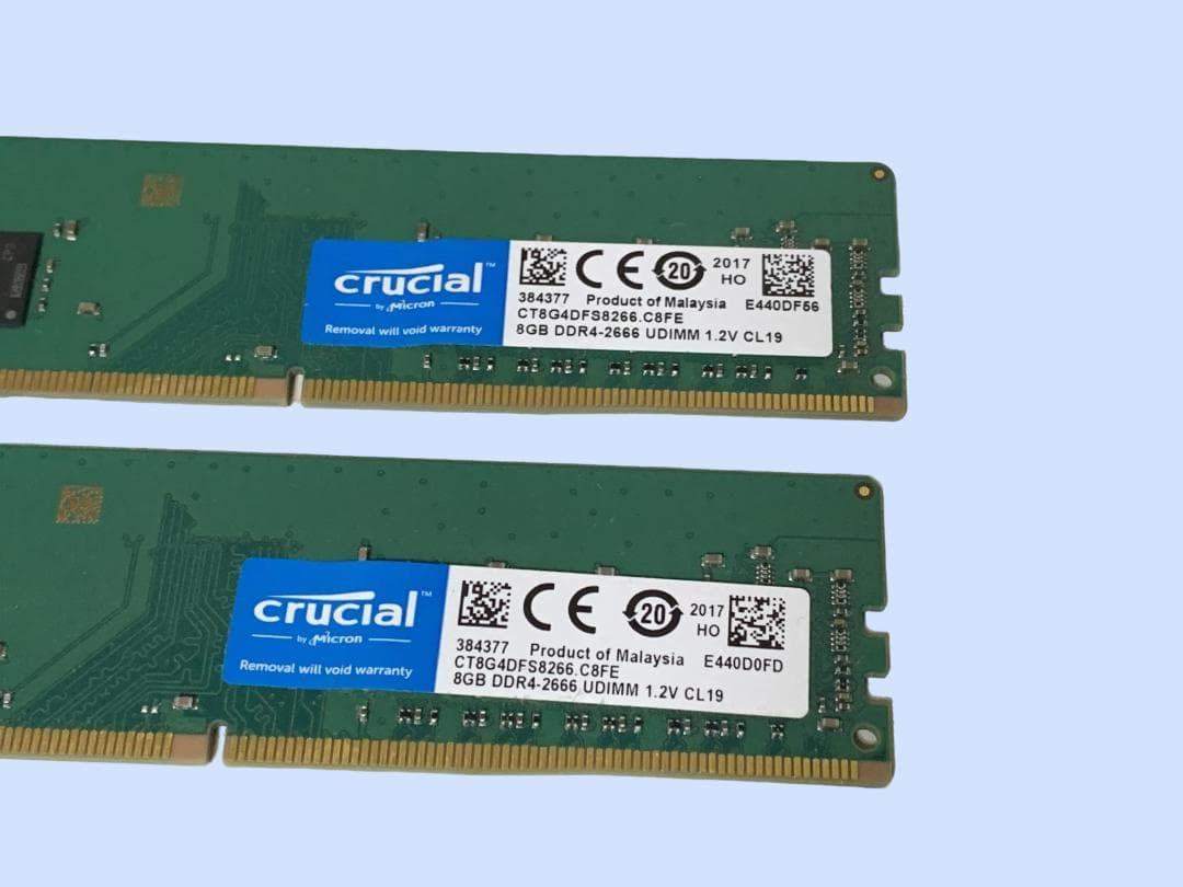 S0089 crucial DDR4 8GBx 2枚 CT8G4DFS8266