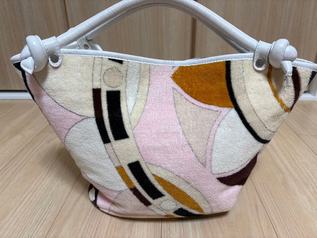 エミリオプッチ　EMILIO PUCCI カラフルトートバッグ　タオル生地