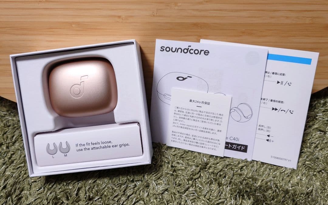 soundcore C40i ワイヤレスイヤホン ローズゴールド