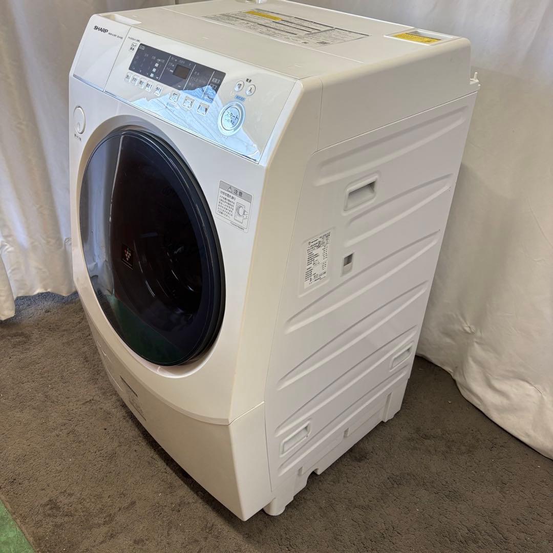 171　SHARP　ドラム式洗濯機　10キロ　右開き　綺麗　中古　設置無料　安い