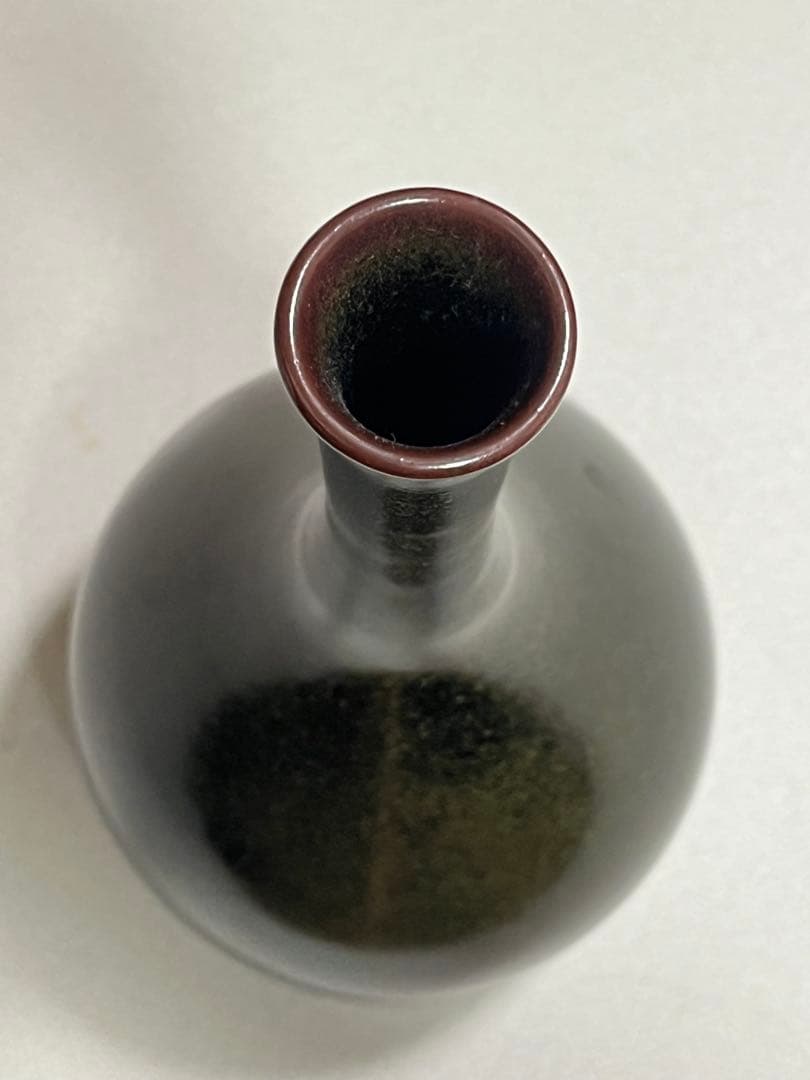 花瓶　花器　鶴首花瓶　薩摩焼　沈寿官