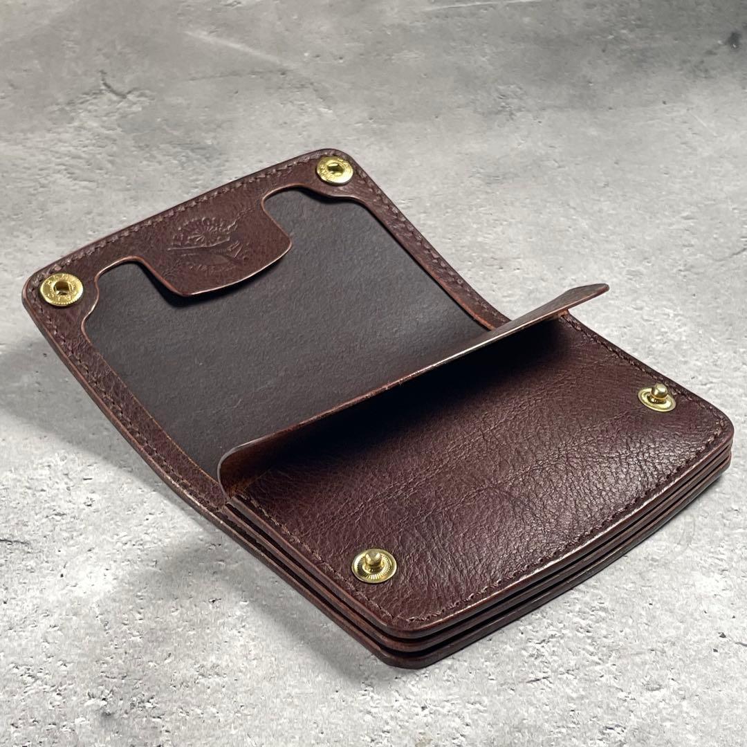 【outlet】Shortwallet ”MANO”ダークブラウン