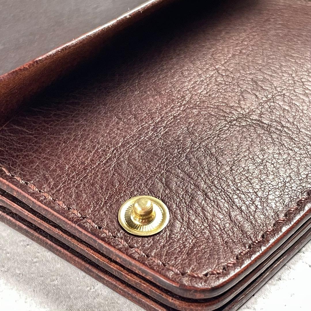 【outlet】Shortwallet ”MANO”ダークブラウン