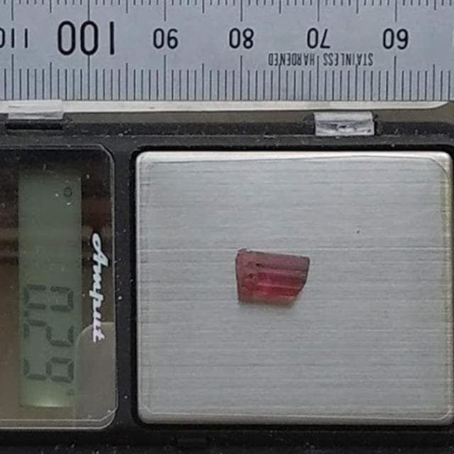 0.29g　バイカラートルマリン　グリーンキャップ　鉱物標本　トルマリン