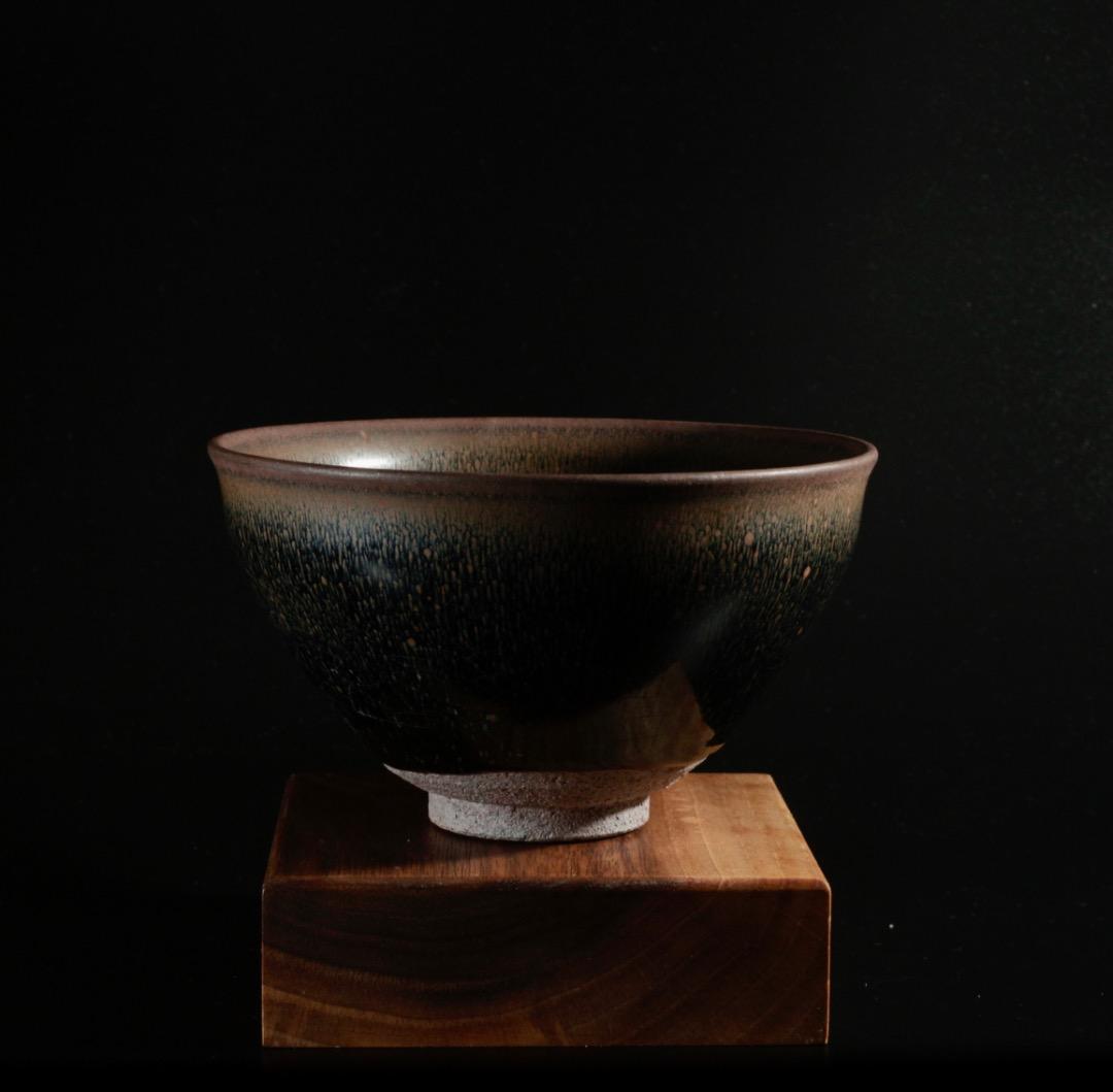中古 建窯 兎毫天目茶碗 供御款 建盞 茶道具 コレクションCL0001