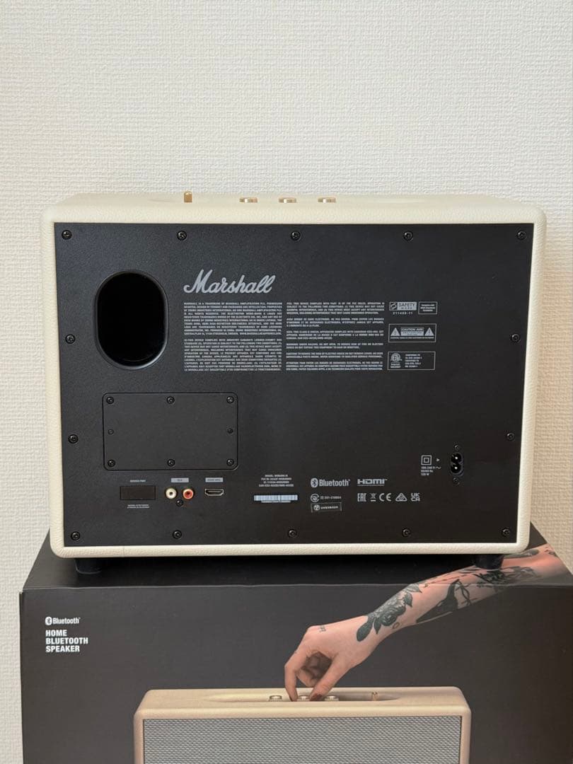 Marshall WOBURN III Bluetoothスピーカー クリーム色