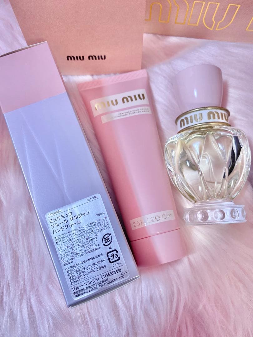 miumiu ツイスト　オードトワレ　30ml フルール　ハンドクリーム　セット
