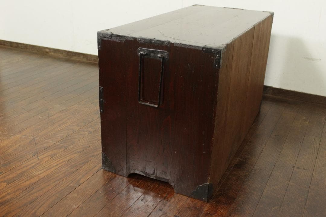明治期 前桐 時代箪笥 丸金具 和箪笥 ローボード