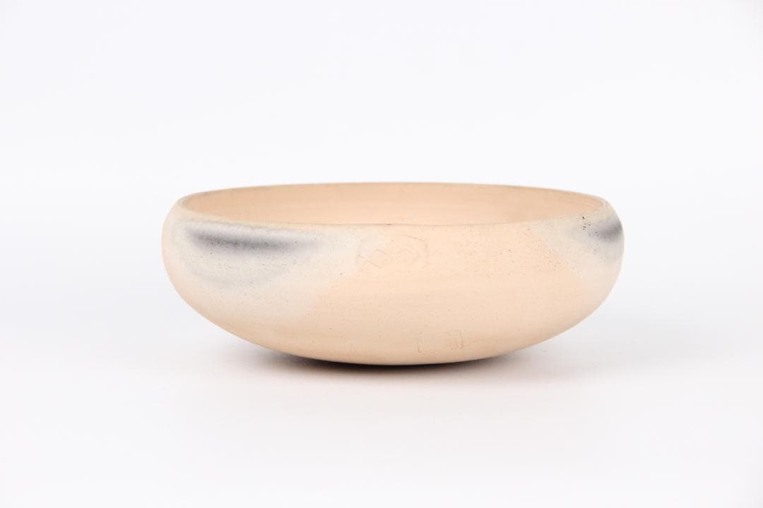 今戸焼　白井半七 作　灰器　焙烙 　茶道具　　旧蔵品　　共箱 EY21-16