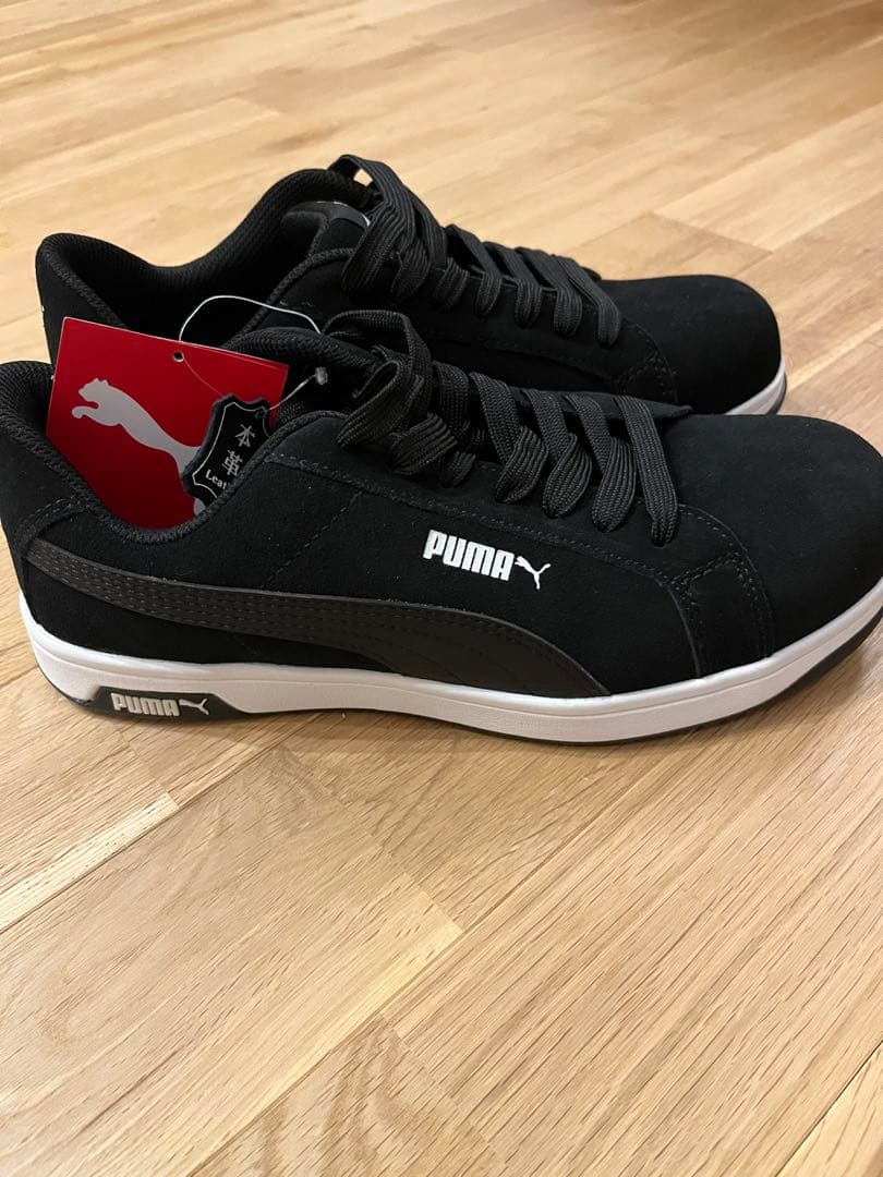 【新品タグ付】PUMA プーマ 安全靴 スエード 黒 27.0