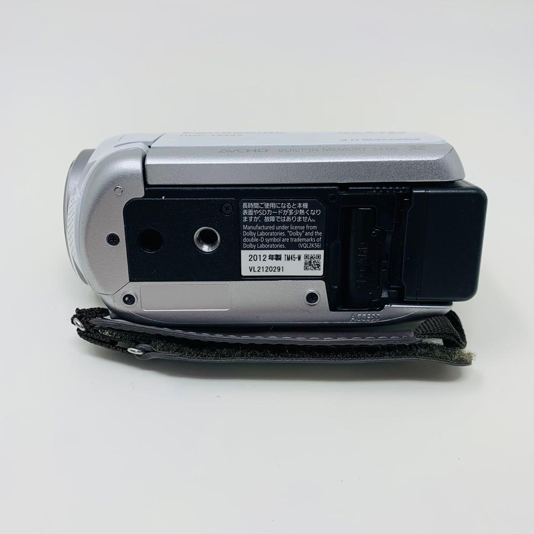 Panasonic HDC-TM45-W ビデオカメラ　動作品　パナソニック