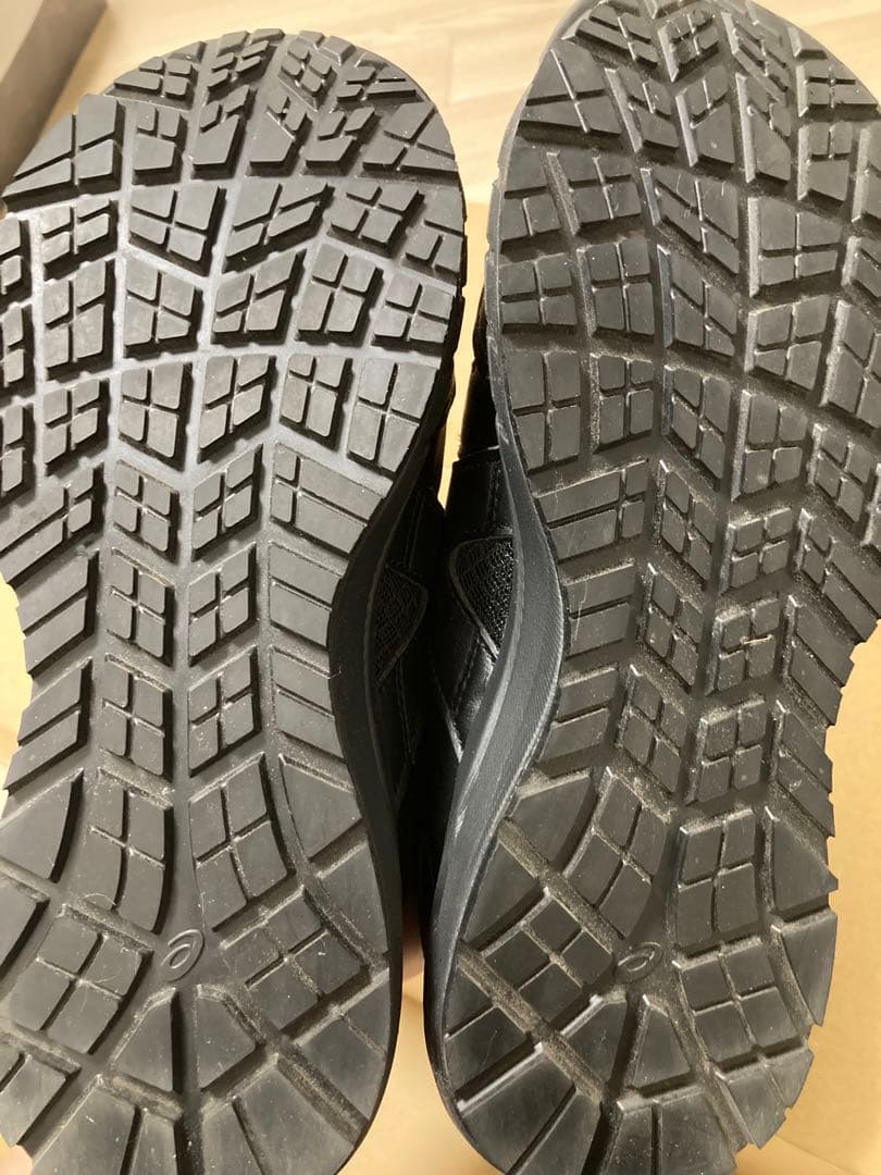 ASICS 安全靴 ブラック ベルクロ 24.5cm
