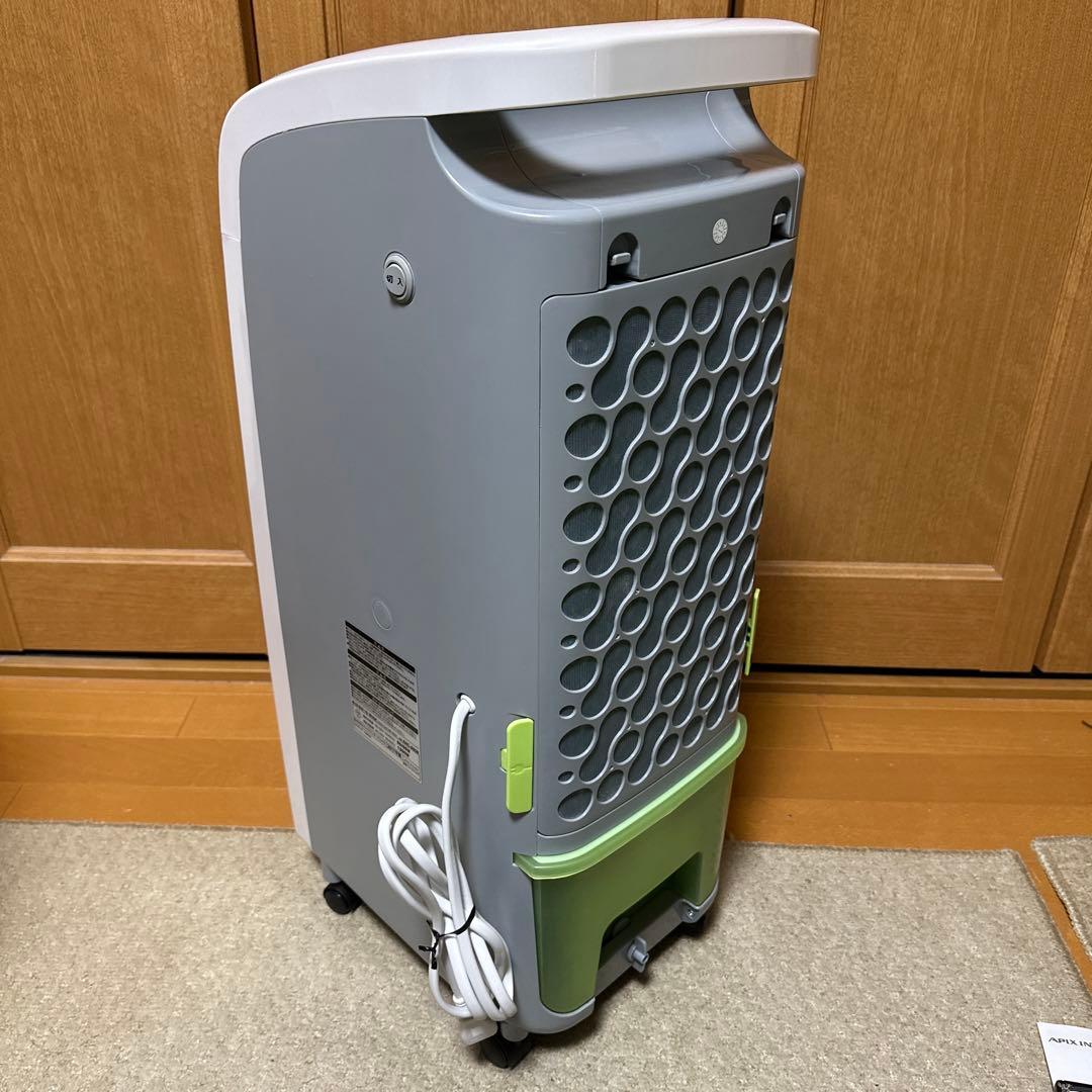冷風機 グレーとホワイト キャスター付き