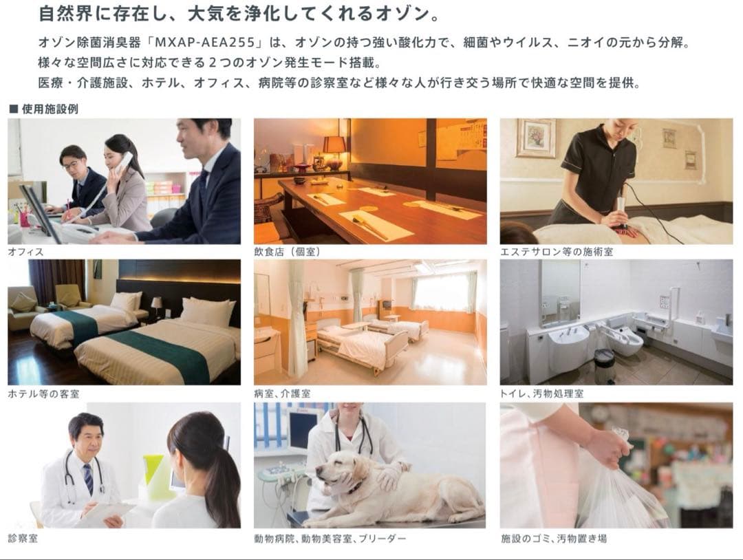 マクセル 業務用オゾン除菌消臭器 オゾネオアルファ MXAP-AEA255