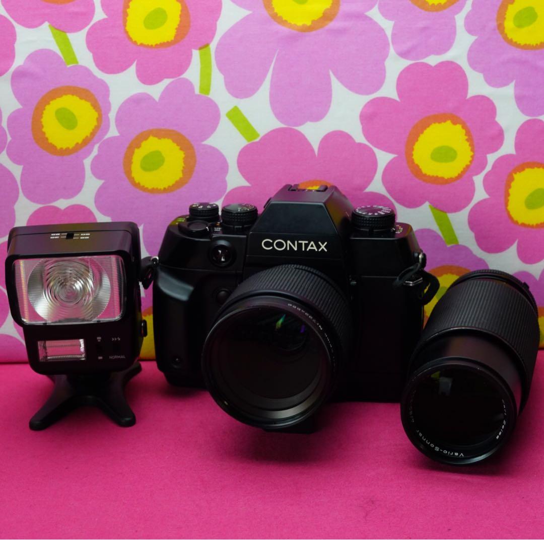 最強AFフィルムカメラ❤️コンタックスAX Zeissダブルレンズセット