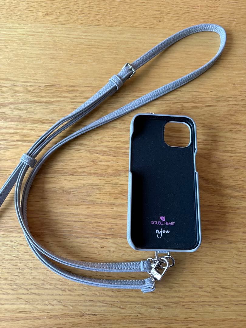 ajew グレー・ベージュ iPhone13ケース