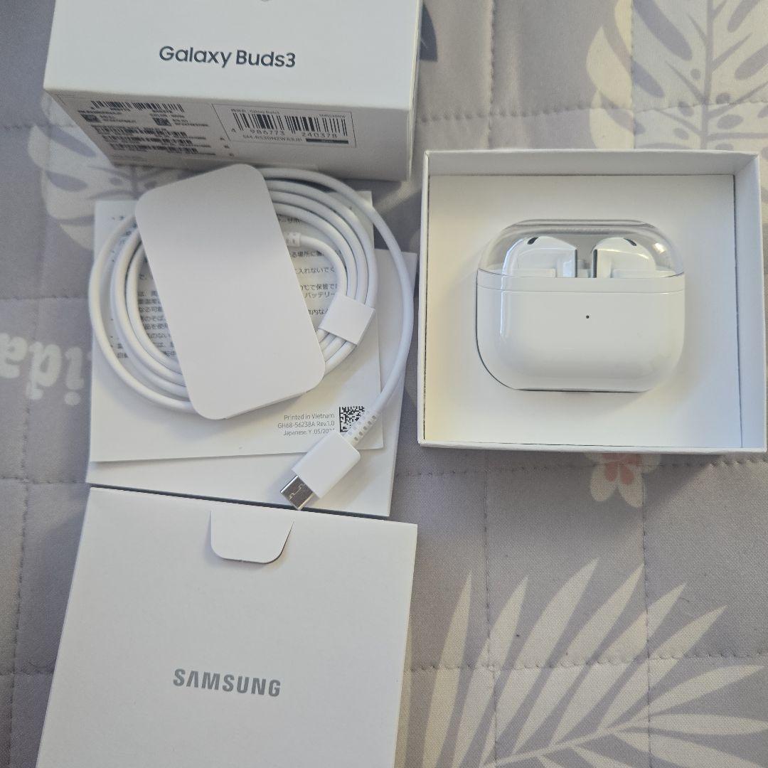 Samsung Galaxy Buds3 ワイヤレスイヤホン ホワイト