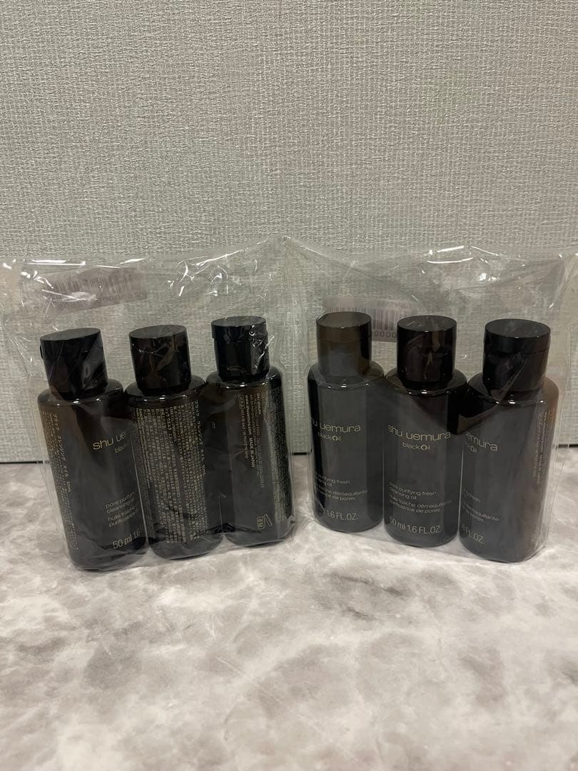 シュウウエムラ　クレンジングオイル 50ml x 6本　ブラック