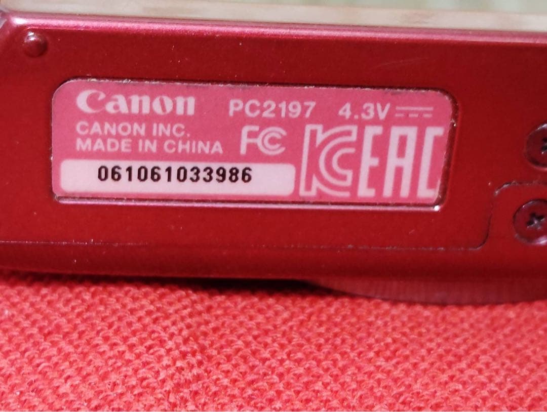 【美品】CANON IXY 200 RED イクシー デジタルカメラ