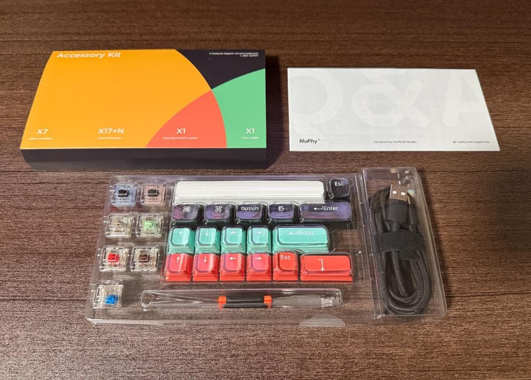 Nuphy Halo96 ワイヤレスメカニカルキーボード（付属品完備）