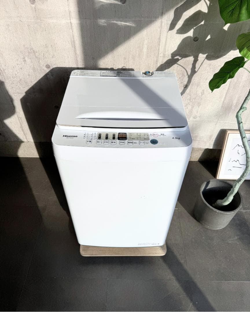 設置まで✨ Hisense 一人暮らし洗濯機 4.5kg✨ 2021年製⭕️