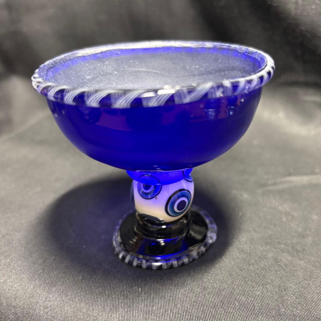 小暮紀一　コアガラス　とんぼ玉杯　2客セット