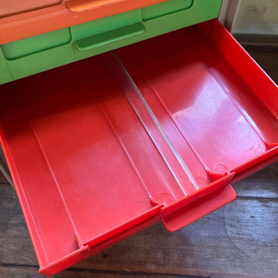 昭和レトロ ナショナル ネオハイトップ プラスチック製 8段 引き出しケース