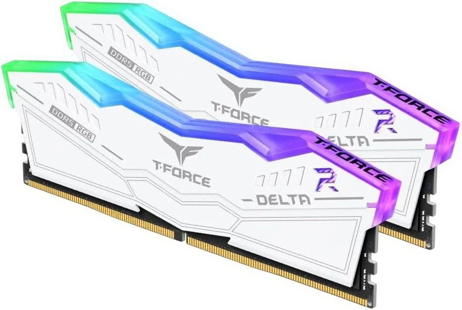 新品 T-FORCE RGB DDR5 32GB(16GB*2) 6000 白③