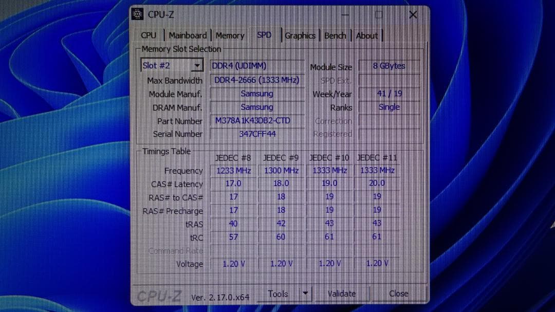 SAMSUNG DDR4-2666 8GB×2枚（16GB）
