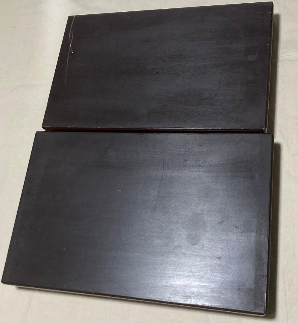 昭和レトロ 鎌倉彫衣装盆 乱れ箱2枚入れ子
