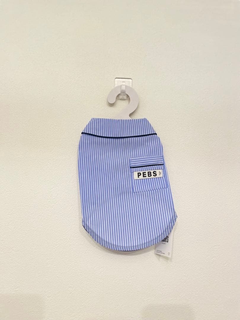 【PEBS 正規品】韓国ペットブランド ストライプシャツ M