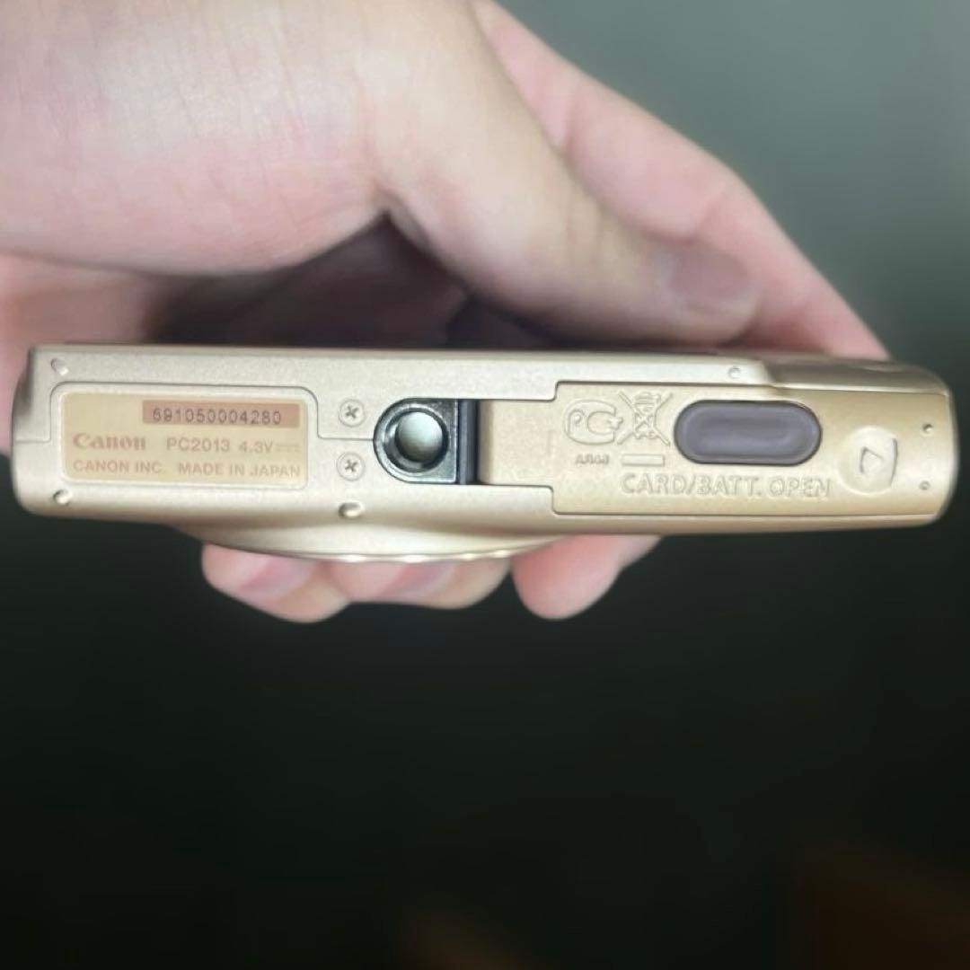 【動作品】キャノン　Canon　IXY コンパクトデジタルカメラ　ゴールド