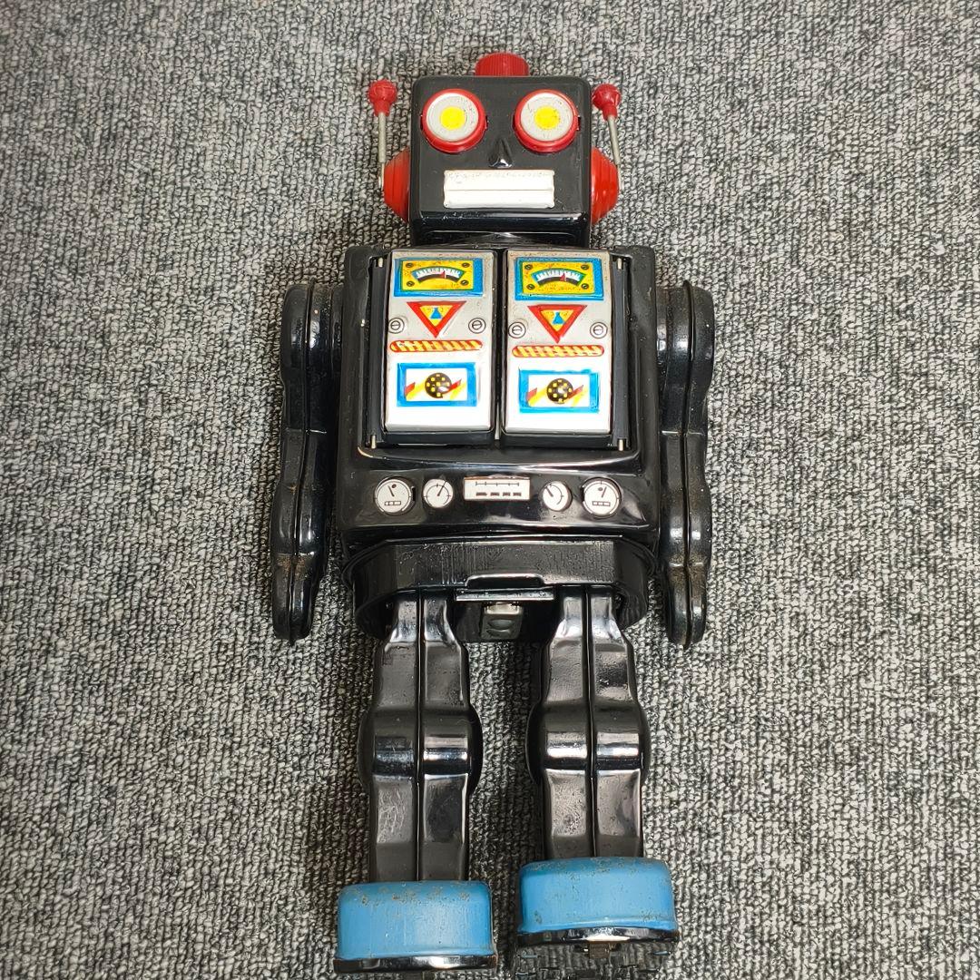 昭和レトロ　アンティーク　スペースウォークマン　ブリキ ロボット 内部メカニズム