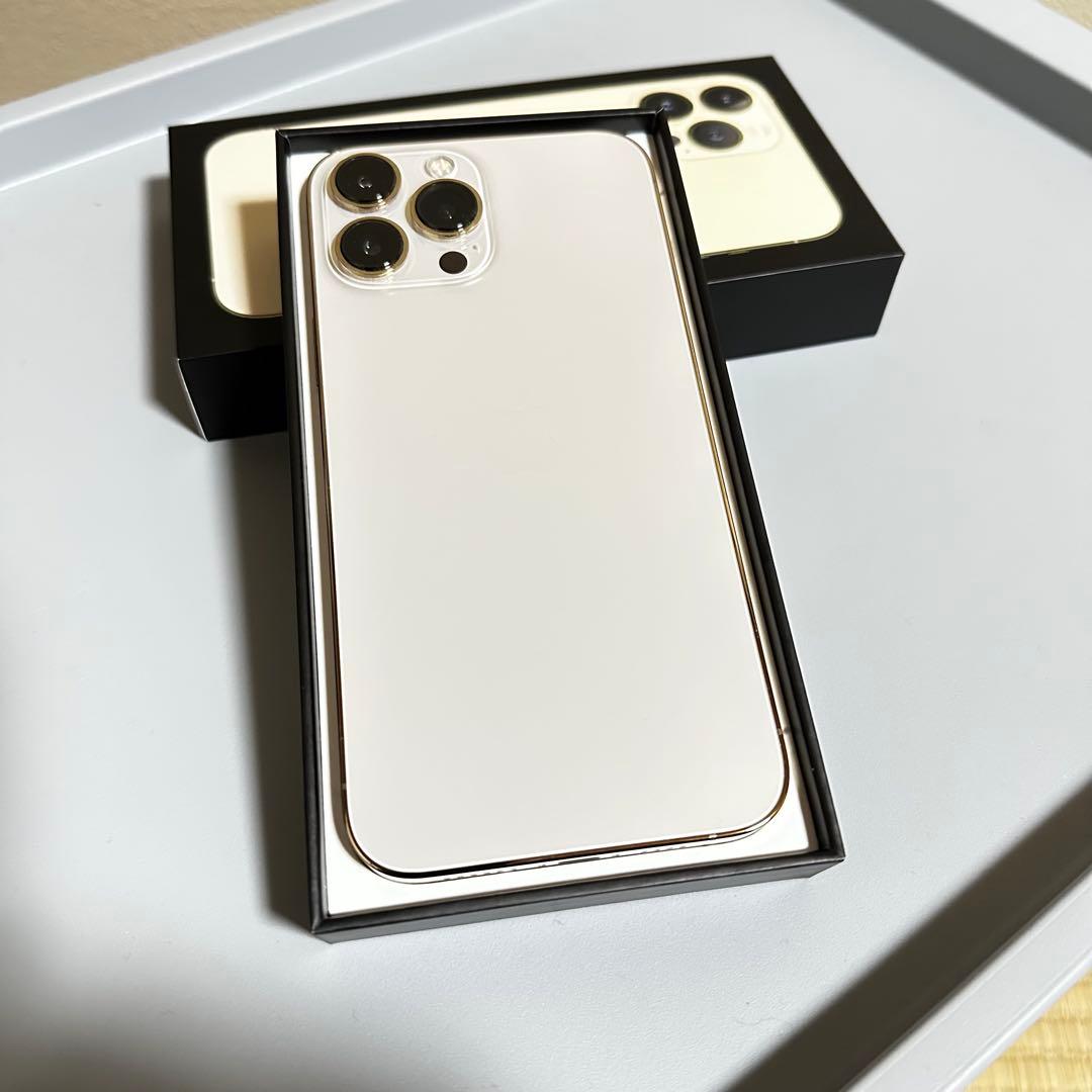 【極美品】iPhone 13 Pro Max 128GB ゴールド SIMフリー