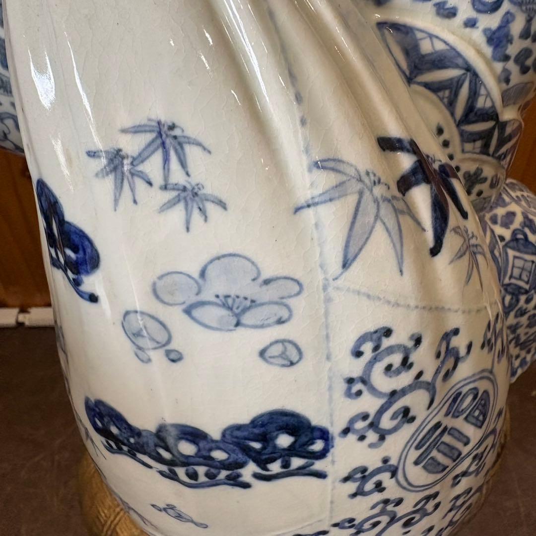 【大黒天 置物】大黒様 米俵 青磁 縁起物 陶器 インテリア