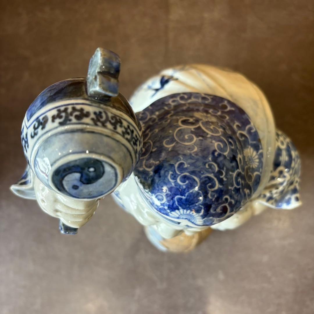 【大黒天 置物】大黒様 米俵 青磁 縁起物 陶器 インテリア