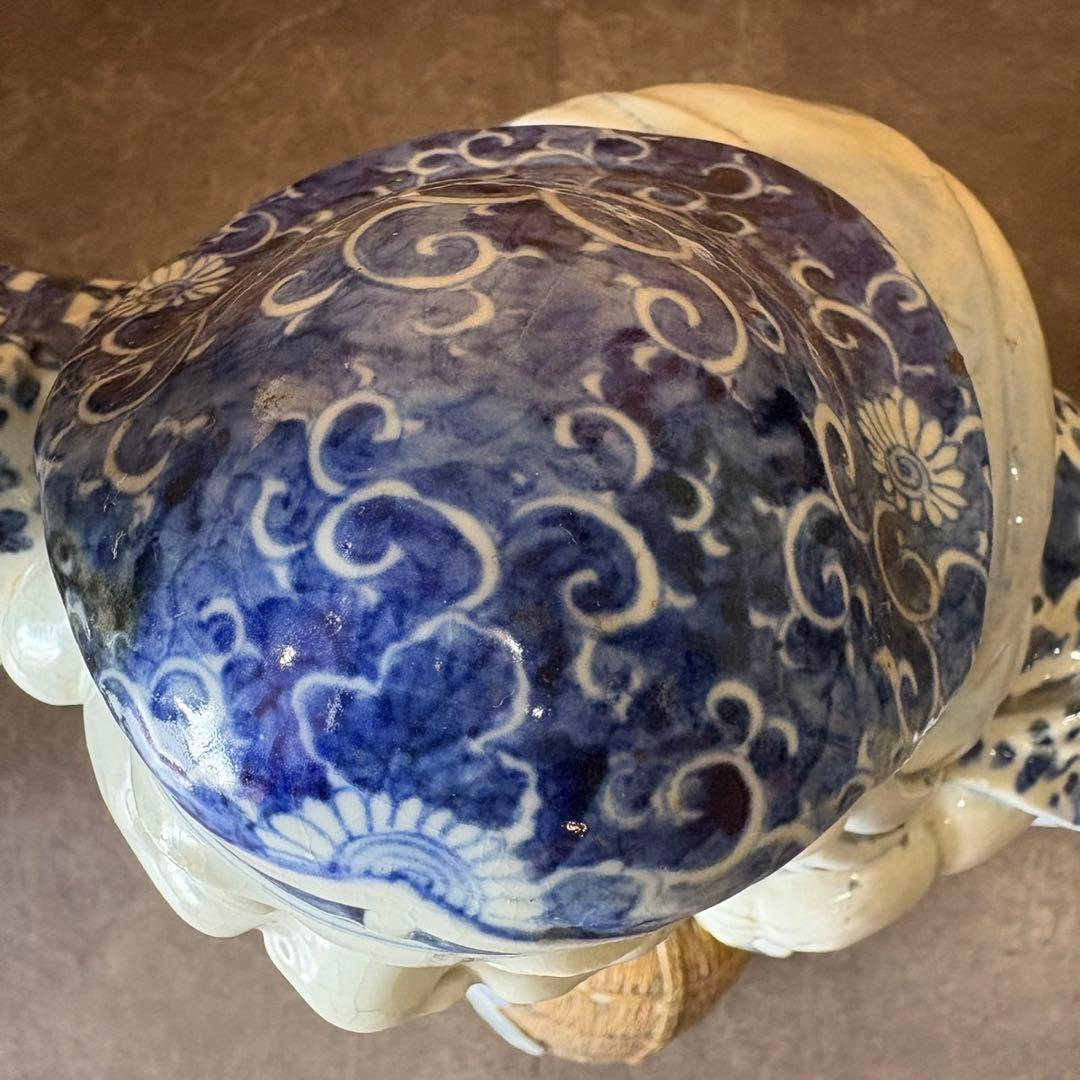 【大黒天 置物】大黒様 米俵 青磁 縁起物 陶器 インテリア