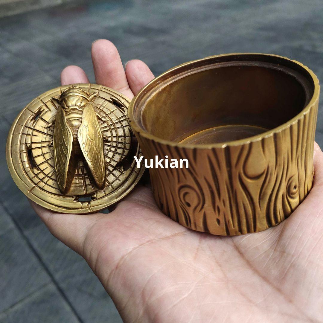 銅細工 蟬香炉 香薫炉 香道具 装飾品 工芸品 美術品 置物