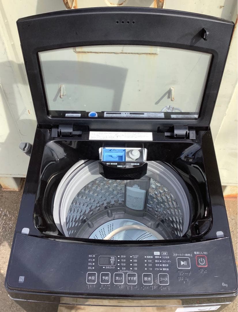 2024年製 ニトリ 全自動洗濯機 NT60L1BK 6kg 黒