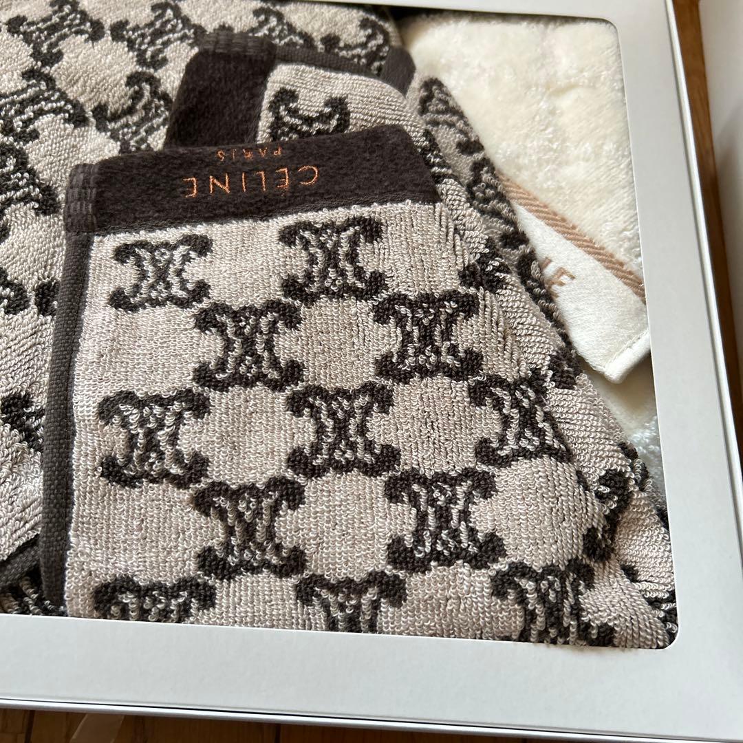 CELINE タオルセット ハンカチ　フェイスタオル　3枚セット