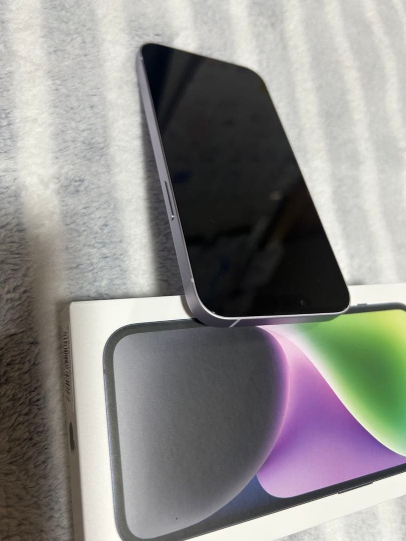 バッテリー93% Apple iPhone 14 本体 128GBパープル