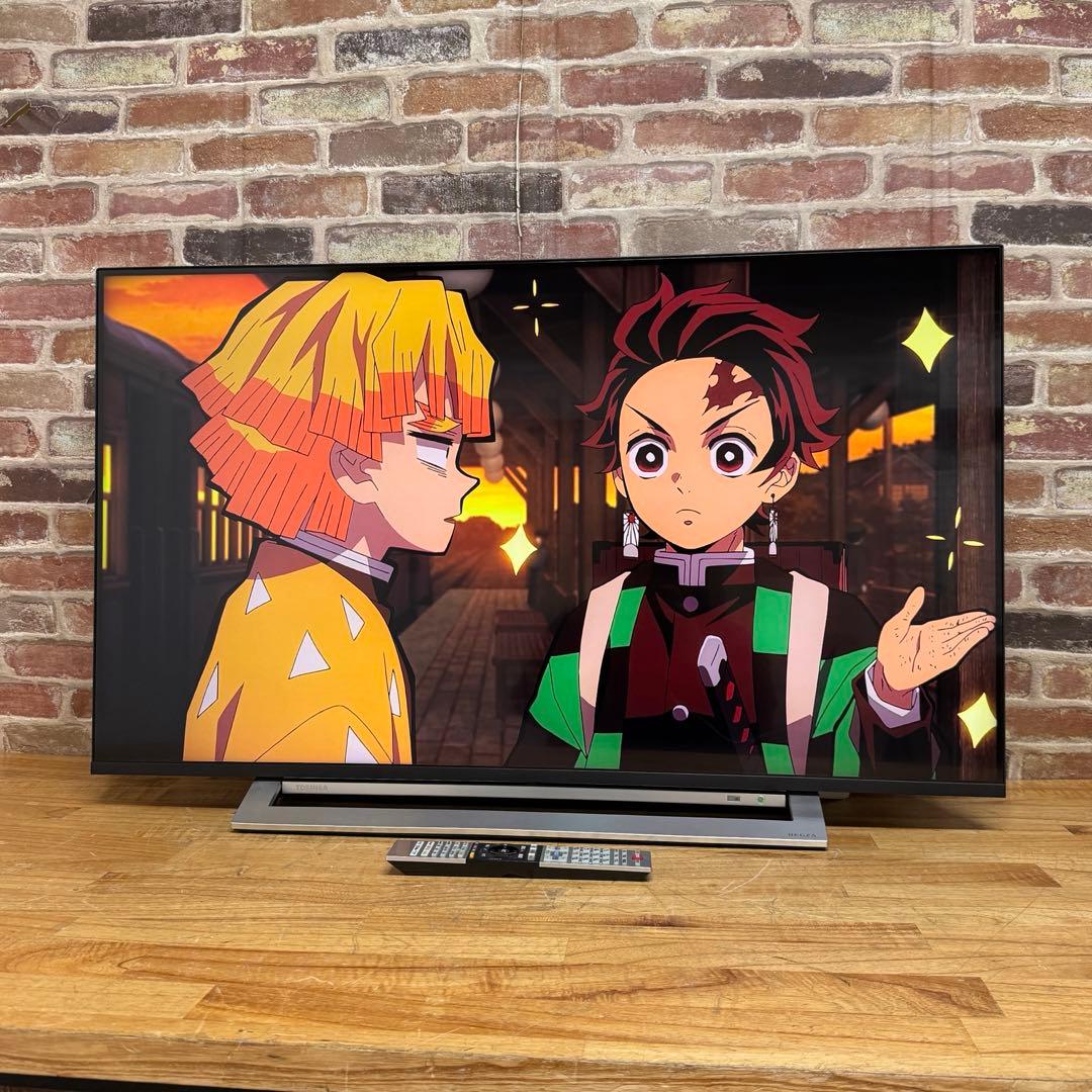 東芝 43V型 4Kチューナー内蔵 液晶テレビ レグザ 43M540X W録画○