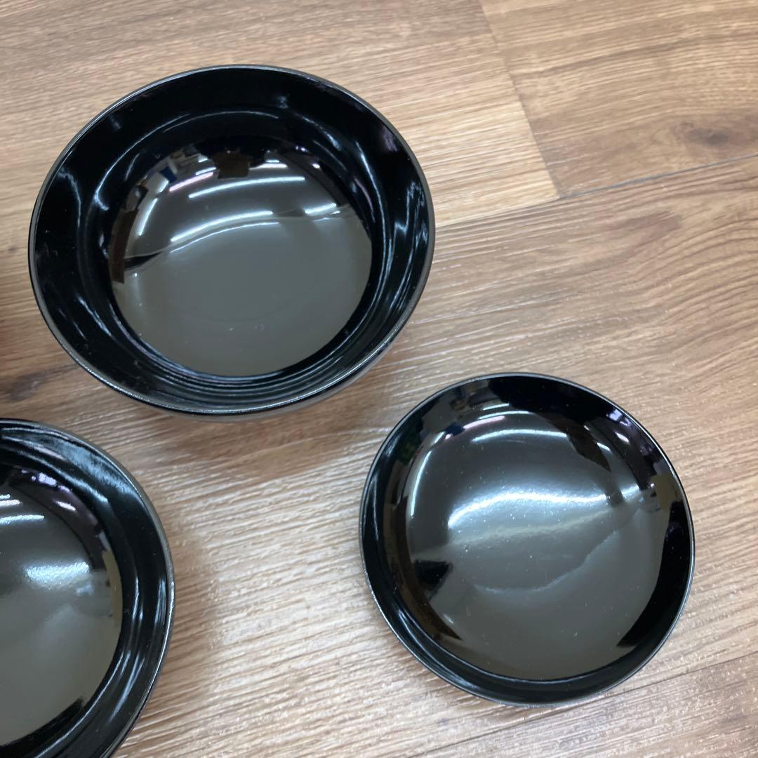 3F 漆器 入れ子椀 4客セット（四つ椀・精進料理・懐石） 応用器 お椀