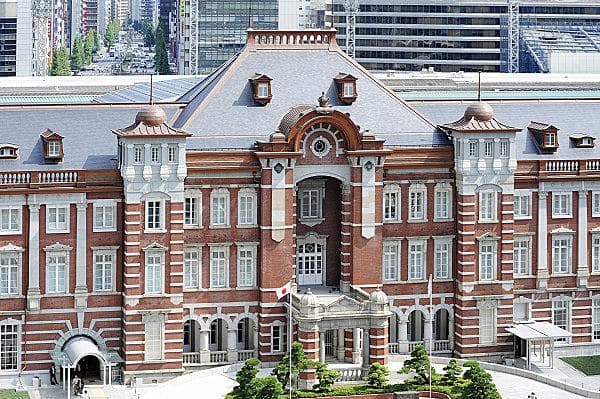 昭和レトロ洋館「東京駅丸の内中央口」　白色模型